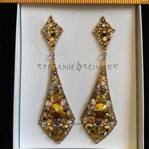 Stefanie Somers Gold Crystal AB Crystal Custom Kinser Style pageant 💎